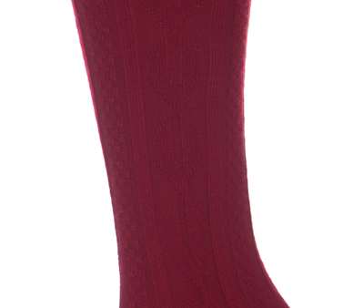 Knee-High Cable Knit Socks Supply