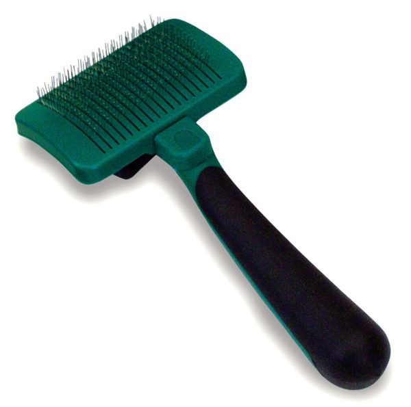 Safari Cat Self-Cleaning Slicker Brush Green One Size on Sale