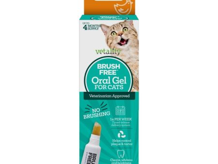 Vetality Brush-Free Oral Gel for Cats 1ea 25 g For Sale