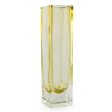 Radiance in Sunshine Handblown Murano Inspired Glass Vase Sale