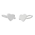 Petite Hearts Handcrafted Sterling Silver Heart Ear Cuffs from Thailand For Discount