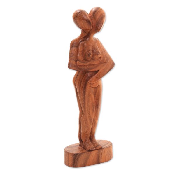 Don t Let Go Romantic Suar Wood Sculpture Online Sale