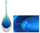 Levitating Sky Blue Art Glass Murano Inspired Vase Supply