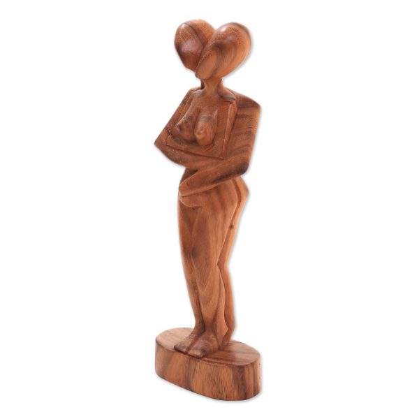 Don t Let Go Romantic Suar Wood Sculpture Online Sale