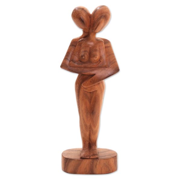 Don t Let Go Romantic Suar Wood Sculpture Online Sale