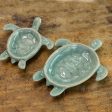 Aqua Thai Turtles Handcrafted Celadon Ceramic Bowls from Thailand (pair) Cheap