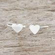 Petite Hearts Handcrafted Sterling Silver Heart Ear Cuffs from Thailand For Discount