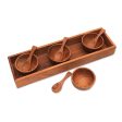 Date Night Hand-Carved Wood Condiment Set from Bali (9 Piece) Online Sale