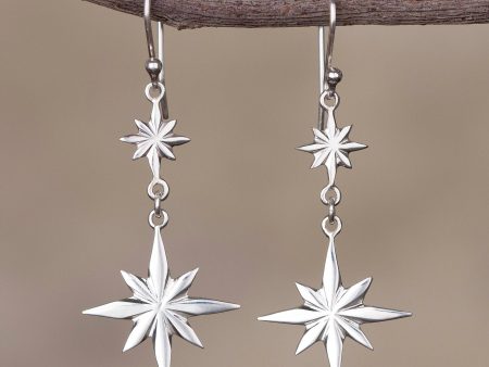 Beauty of the Cosmos Star-Themed Sterling Silver Dangle Earrings form Peru Hot on Sale