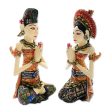 Balinese Bride and Groom Balinese Bride and Groom Handcrafted Wood Sculptures (Pair) Online Sale