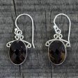 At Twilight Women s Sterling Silver and Smoky Quartz Earrings Online now