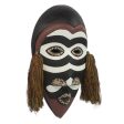 Zebra Monkey African Wood Mask Online Sale