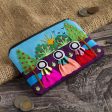 A Walk in the Fields Applique Coin Purse Handmade in Peru Cheap