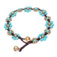 Blooming with Love Calcite Beaded Macrame Bracelet from Thailand Fashion