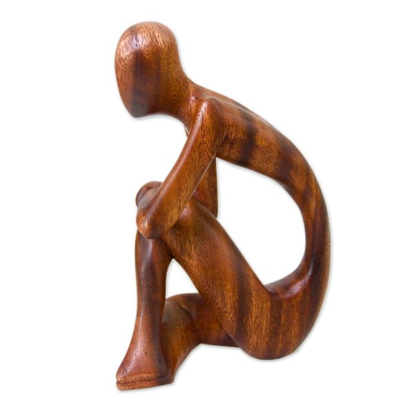 Alone Wood sculpture For Cheap