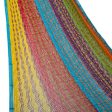 Beach Breeze Hand Crafted Multi-Color Striped Nylon Double-Sized Hammock Cheap