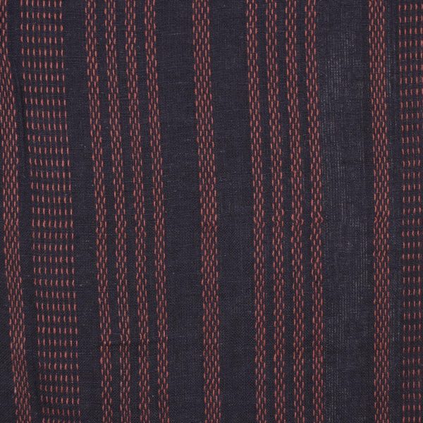 Elegant Combination Navy and Peach Striped Cotton Shawl from India Cheap