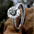 August Poppy Handcrafted Peridot and Silver Ring Fashion