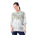 Batik Style Cotton Batik Tunic Top with Colorful Designs from Thailand Online