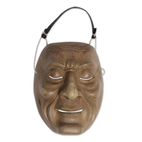 Anger Hand Carved Wood Theatrical Mask Online Hot Sale