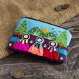 A Walk in the Fields Applique Coin Purse Handmade in Peru Cheap