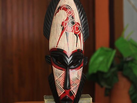 African Giraffe Spirit II Hand Carved Wood Mask Online Sale