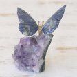 Blue Morpho Butterfly Petite Sodalite and Amethyst Morpho Butterfly Sculpture Online Sale