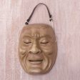 Anger Hand Carved Wood Theatrical Mask Online Hot Sale