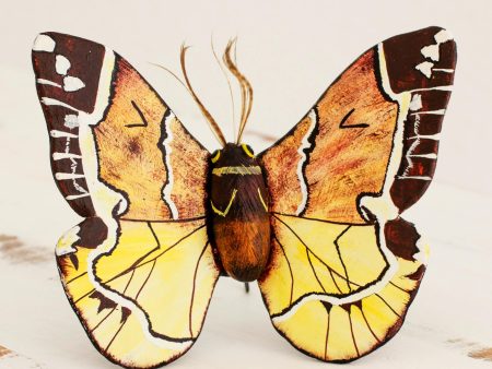 False Sphinx Moth Hand Crafted Ceramic False Sphinx Moth Sculpture on Sale