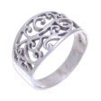 Arabesque Unique Sterling Silver Band Ring from Thailand Online Sale