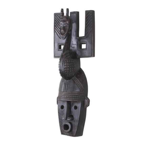 Bambara Hand Carved African Mask from Mali Discount