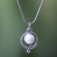 Angel Halo Handmade Pearl and Sterling Silver Necklace Sale