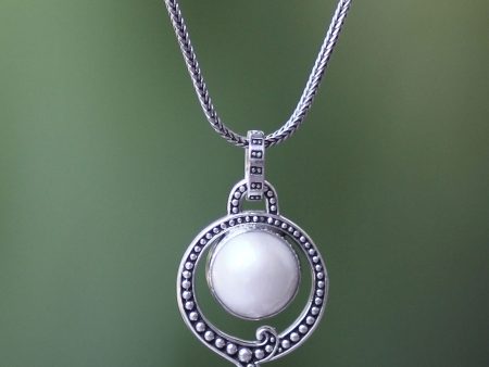 Angel Halo Handmade Pearl and Sterling Silver Necklace Sale