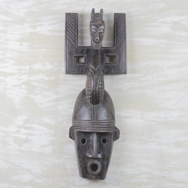 Bambara Hand Carved African Mask from Mali Discount