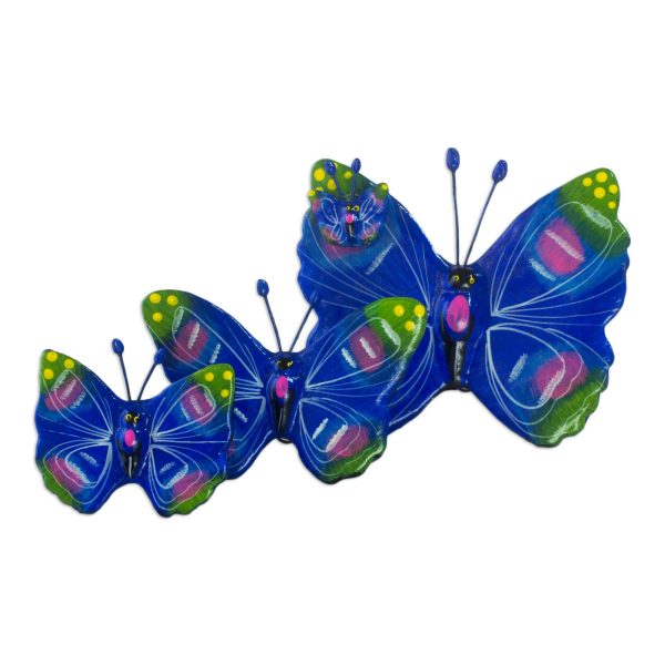 Antigua Butterflies Ceramic sculptures (Set of 3) Supply