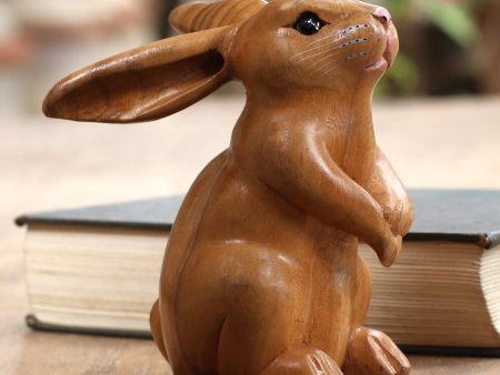 Adorable Rabbit in Brown Handmade Brown Bunny Sculpture Online Sale