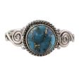 Blue Attunement Sterling Silver and Blue Composite Turquoise Cocktail Ring Discount