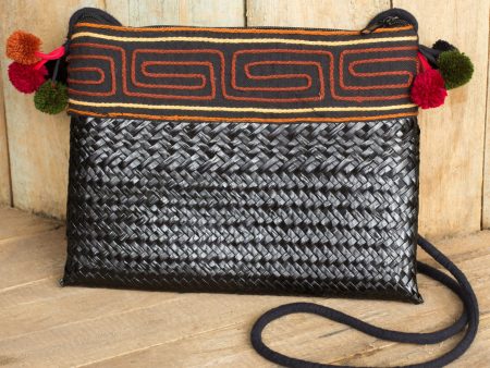 Akha Wonder of Black Hill Tribe Natural Fiber Shoulder Bag Woven by Hand Supply