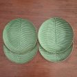 Banana Vibes Ceramic Banana Leaf Salad Plates (Set of 4) from Bali Discount