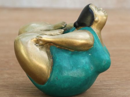 Bow Pose Brass Bow Pose Yoga Figurine from Thailand Discount