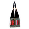 Ardent Thai Thai Multicolored Cotton Shoulder Bag with Geometric Motif Fashion