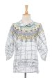 Batik Style Cotton Batik Tunic Top with Colorful Designs from Thailand Online