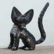 Black Fox Wood Alebrije Fox Figurine in Black from Mexico Cheap