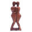 Happy Family Suar Wood Sculpture on Sale