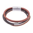 Free Spirited in Brown Leather Cord Bracelet in Brown from Thailand Hot on Sale