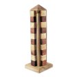 Babylon Tower Hand Made Wood Tower Puzzle Game from Thailand Cheap