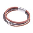 Free Spirited in Brown Leather Cord Bracelet in Brown from Thailand Hot on Sale