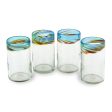 Aurora Handblown Recycled Glass Tumblers (16 Oz, Set of 4) on Sale