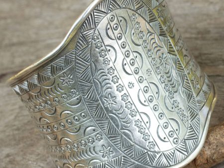 Astral Signs 950 Silver Cuff Bracelet Supply