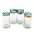 Aurora Handblown Recycled Glass Drinkware (12 oz, Set of 4) Supply